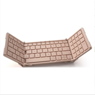 B.O.W 航世 HB166 79键 蓝牙无线薄膜键盘 粉色 无光