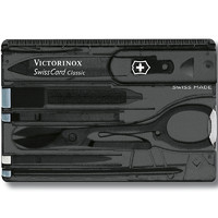 VICTORINOX 维氏 0.7222.T2 经典瑞士卡刀 82mm 10项功能 黑色半透明
