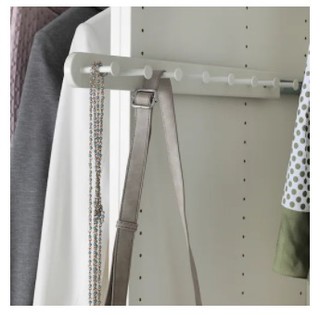 IKEA 宜家 KOMPLEMENT 康普蒙 拉出式多功能挂架 白色 58 厘米