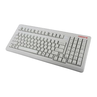 CHERRY 樱桃 G80-1808 104键 有线机械键盘 白色 Cherry绿轴 无光