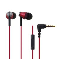 audio-technica 铁三角 CK330iS 入耳式有线耳机 红色