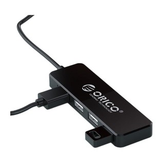 ORICO 奥睿科 FL02-BK-BP USB2.0集线器 一分四 0.3m 黑色