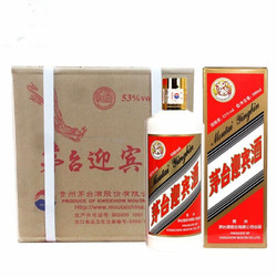 MOUTAI 茅台 贵州茅台53度迎宾酒(飞天)500ml*6瓶整箱装酱香型白酒(含礼品袋)