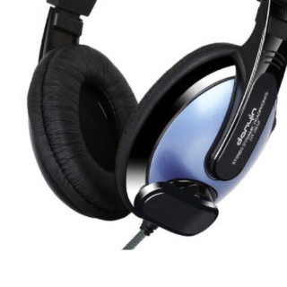 DANyiN 电音 DT2102 耳罩式头戴式有线耳机 蓝色 双3.5mm