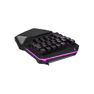 DELUX 多彩 T9Pro 29键 有线薄膜键盘 黑色 单光