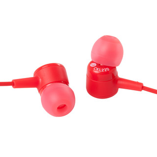 audio-technica 铁三角 CKL220 入耳式有线耳机 红色 3.5mm