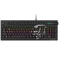 DOUYU 斗鱼 DKM800 104键 有线机械键盘 黑色 国产青轴 RGB