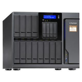 QNAP威联通TS-1635AX 企业级大容量网络云存储服务器NAS 16盘位（TS-1635AX+希捷酷狼(8T*12)）