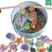 DALA 达拉 儿童磁性钓鱼玩具 随机20条鱼+1根鱼竿