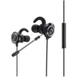 Dareu 达尔优 EH728 入耳式挂耳式有线耳机 黑色 3.5mm