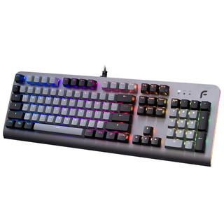 DEARMO 迪摩 F31 104键 有线机械键盘 深空灰 国产黑轴 RGB