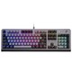 DEARMO 迪摩 F31机械键盘有线键盘游戏键盘104键RGB背光键盘吃鸡键盘电脑键盘 深空灰 青轴