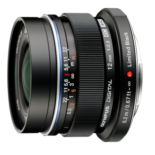 OLYMPUS 奥林巴斯 M.ZUIKO DIGITAL ED 12mm F2.0 广角定焦镜头 奥林巴斯卡口 46mm 银色