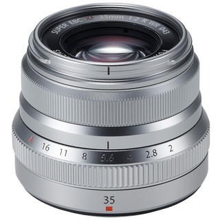 Fujifilm 富士XF35毫米 F2 R WR定焦镜头 银色