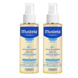 Mustela 妙思乐 婴儿润肤油 100ml*2