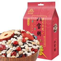 柴火大院 八宝粥米(糯米 黑米 红小豆 花生 莲子 红枣片等五谷杂粮 腊八粥米)1kg