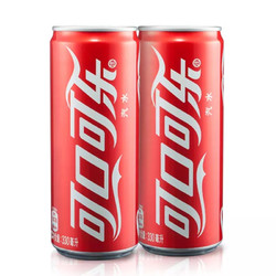 Coca-Cola 可口可乐 可乐碳酸饮料  摩登罐   330*24罐