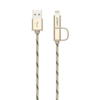 JOWAY 乔威 Liahtning + Micro USB 二合一数据线