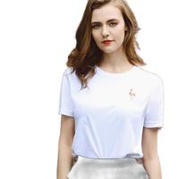 InteRight 女士圆领短袖T恤 ST-2020030 白色 M