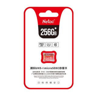 Netac 朗科 P500 华彩国风版 MIcro-SD存储卡 256GB（UHS-I、U1、A1）