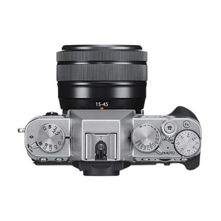 FUJIFILM 富士 X-T30 APS-C画幅 微单相机 银色 XC 15-45mm F3.5 OIS PZ 变焦镜头 单头套机+内存卡 64GB