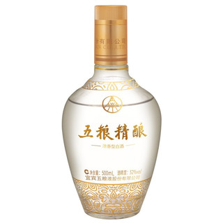 WULIANGYE 五粮液 五粮精酿 金装版 52%vol 浓香型白酒 500ml 单瓶装