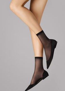 Wolford Satin Touch black 20 denier socks BLACK S