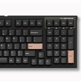 FL·ESPORTS 腹灵 FL980 CPS 98键 有线机械键盘 dark晚樱 凯华BOX白轴 RGB