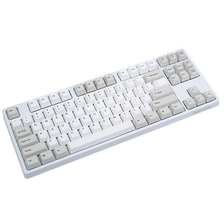GANSS 迦斯 GS87D 87键 双模无线机械键盘 白色 Cherry银轴 无光