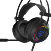 DOUYU 斗鱼 DHG160 耳罩式头戴式主动降噪有线耳机 炫彩黑 USB-A