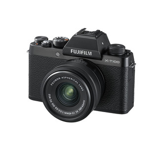 FUJIFILM 富士 XT100 APS-C画幅 微单相机 黑色 XC 15-45mm F3.5 OIS PZ 变焦镜头 单头套机