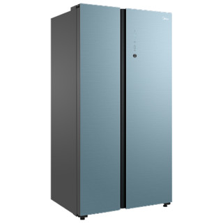 Midea 美的 BCD-603WKGPZM(Q) 风冷对开门冰箱 603L 幻影蓝霓雾