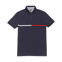 TOMMY HILFIGER 汤米·希尔费格 78J3232-410  拼色条纹修身短袖Polo衫