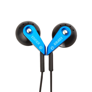 EDIFIER 漫步者 H185 平头塞入耳式有线耳机 电光蓝色 3.5mm