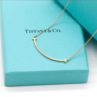 Tiffany&Co. 蒂芙尼 T系列 36201517 微笑18K玫瑰金项链 小号