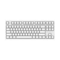 GANSS 迦斯 GS87D 87键双模机械键盘 cherry茶轴 白光版 白色