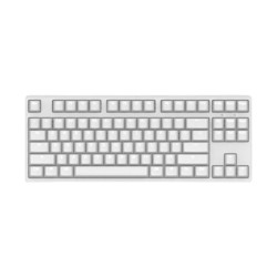 GANSS 迦斯 GS87D 87键双模机械键盘 cherry茶轴 白光版 白色