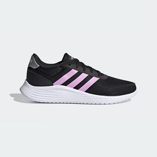 adidas 阿迪达斯 Lite Racer 2.0 女子跑鞋 FZ0383 黑/粉紫 36.5