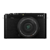 FUJI 富士 Fuji 富士 X-E4 APS-C画幅 微单相机 黑色 XF 27mm F2.8 R WR 定焦镜头 单头套机