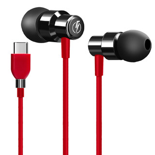 Fokoos 入耳式有线耳机 红色 type c