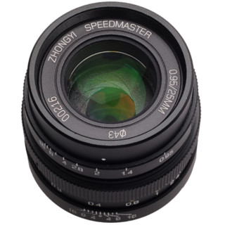 ZHONGYI OPTICAL 中一光学 25mm F0.95 标准定焦镜头 工业C口 67mm