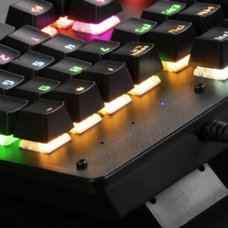 HYUNDAI 现代数码 K600 104键 有线机械键盘 黑色 茶轴 RGB