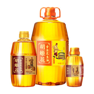 胡姬花 古法花生油组合装 5.058L (古法花生油4L+古法小榨花生油900ml+古法小榨花生油158ml)