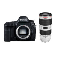 Canon 佳能 EOS 5D Mark IV 全画幅 数码单反相机 黑色 EF 70-200mm F2.8 IS III USM 长焦变焦镜头 单镜头套机 基础摄影礼包