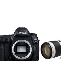Canon 佳能 EOS 5D Mark IV 全画幅 数码单反相机 黑色 EF 70-200mm F2.8 IS III USM 长焦变焦镜头 单镜头套机