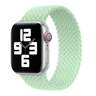木丁丁 适用iwatch6一体尼龙单圈编织表带苹果Apple watch5/4/3/2/se腕带