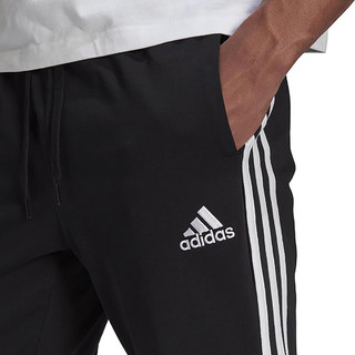 adidas/阿迪达斯 裤子男2021夏季新款运动裤针织休闲舒适百搭长裤 GK8995 S 黑色