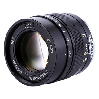 ZHONGYI OPTICAL 中一光学 35mm F0.95 标准定焦镜头 佳能EF-M卡口 黑色 55mm