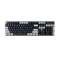 Hyeku 黑峡谷 GK706 104键 有线机械键盘 黑灰 龙华MX青轴 单光