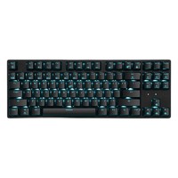 Hyeku 黑峡谷 幽灵武装 GK707 87键 有线机械键盘 黑色 凯华BOX白轴 蓝光